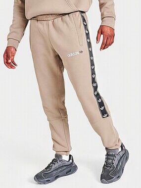 Adidas Originals Tape Fleece Jogger Sweatpants Trace Khaki Size L New With Tags